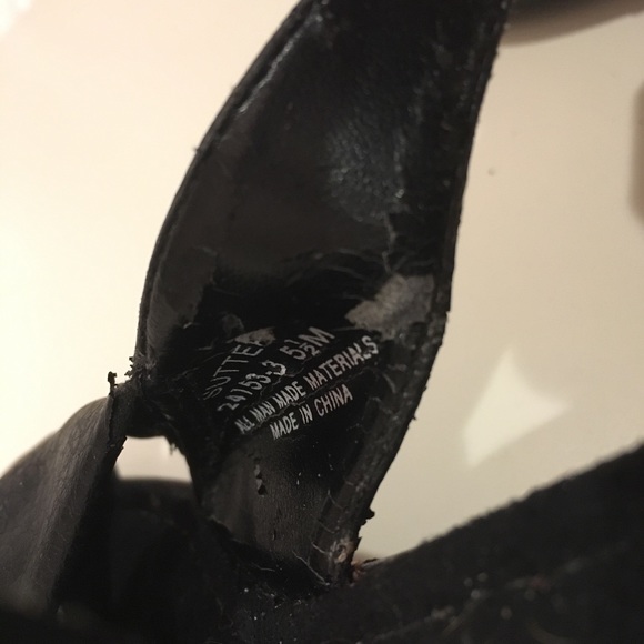 🚫SOLD!!!🚫 LifeStride Black Wedge Slip-On Knot Sandals - Picture 6 of 8